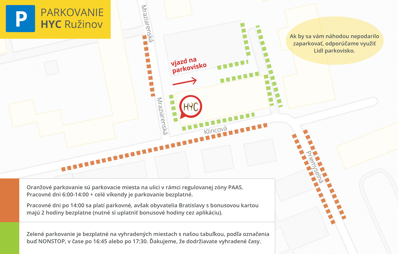 Popup ruzinov parkovanie